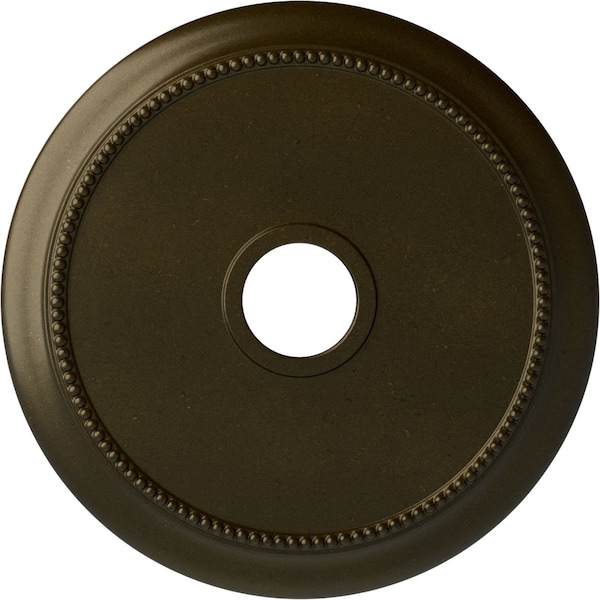 Ekena Millwork Crendon Ceiling Medallion (Fits Canopies up to 4 3/8"), 24 1/8"OD x 4 3/8"ID x 2 1/4"P, Green Gold CM24CRGGS - main